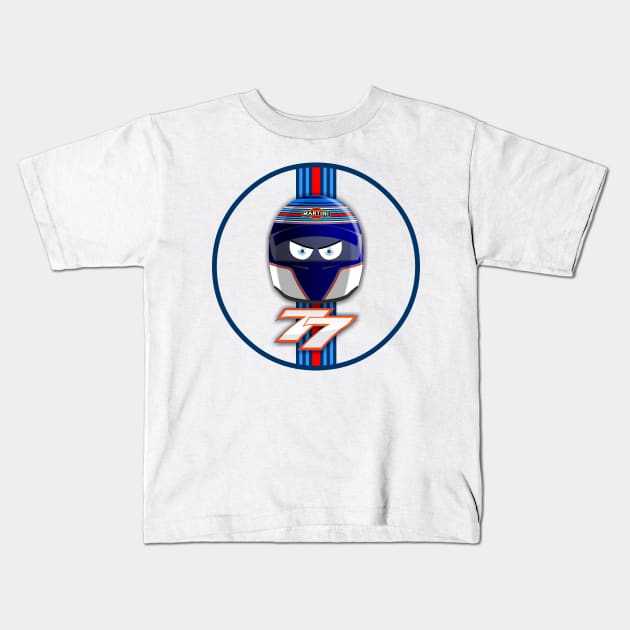 VALTTERI BOTTAS_2014_HELMET_v2 Kids T-Shirt by Cirebox